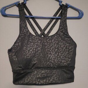 Buffbunny leopard print Rosa sports bra
